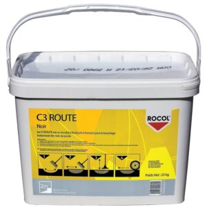 Enrobé à froid C3 route bitumeux prêt à l'emploi - noir - seau de 25 kg - ROCOL - 281163