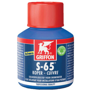 Flux décapant sans acide S-65®avec certificat KIWA pour le soudage tendre, pot de 80 ml - GRIFFON - 133016