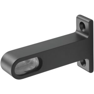 Support d'extrémité en aluminium à montage sous tablette, finition noir - HERMETA - 607657