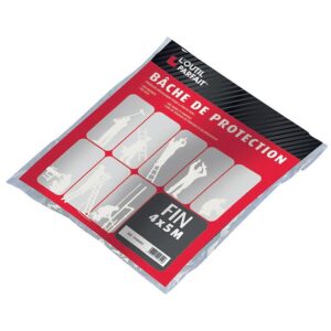 Bâche de protection type 20 fine pour peintre 4 x 5 mètres - L'outil parfait - 694100