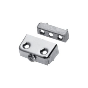 Ferrure d'assemblage acier nickelé x10 - LUDMANN - 665539