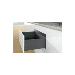 Réhausse TopSide hauteur 92 mm pour hauteur de dos 186 mm coloris anthracite longueur 450 mm - code bleu ArciTech - HETTICH - 485612