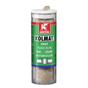 Filasse de lin KOLMAT® permet de rendre étanche les raccords filetés métalliques mèche pré-calibrée en dévidoir de 40g - GRIFFON - 793616