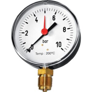 Manomètre vapeur tube brasé 10 bars - DISTRILABO - 772179