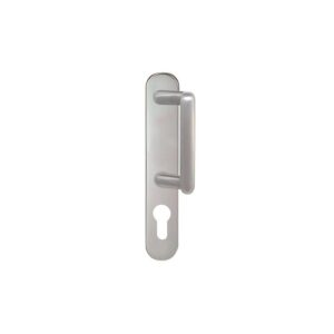 Plaque palière seule laiton fintion nickel mat entraxe 195 mm clé I - CADAP - 483666