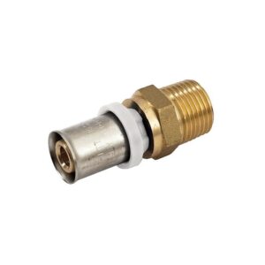 Raccord à sertir pour multicouche Acopex Alu diamètre nominal 20 fixe mâle 1/2'' (15x21) - THERMACOME - 121935
