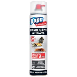 Insecticide longue portée Kapo spécial nids de guêpes et frelons aérosol de 750 ml - Kapo - 593230