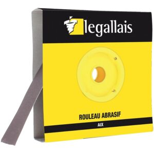 Abrasifs toile très souple corindon Aix largeur 40 mm grain 180 rouleau de 25 m - LEGALLAIS - 242327