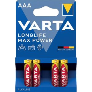 Pile alcaline Longlife Max Power AAA/LR03 x4 1,5 V - VARTA - 622099