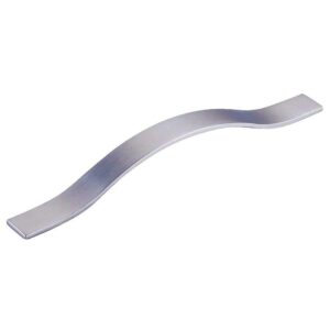 Poignée plate courbe entraxe 128 mm zamak chromé brillant - - 573420