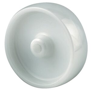 Roue polyamide blanc moyeu lisse type UOO, diamètre 125 mm, alésage 12 mm, charge 300 kg - Tente - 258889