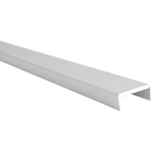 Profil d'habillage aluminium - pour panneau épaisseur 19 mm - laqué blanc - 3 m - Atrius - 654067