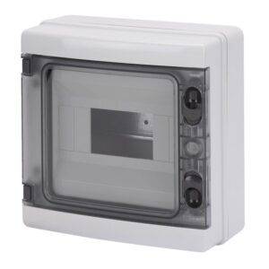 Coffret en saillie 8 modules IP65 sans bornier - Gewiss - 610765