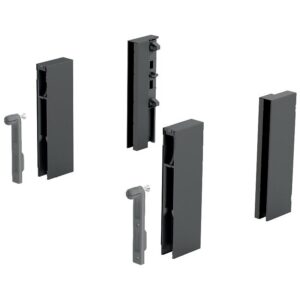 Adaptateur pour kit DesignSide pour hauteur de paroi arrière 218 mm coloris anthracite - HETTICH - 425867