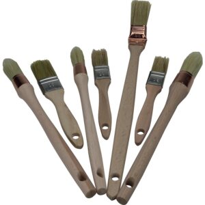 Lot de 7 pinceaux professionnels à manche bois - L'outil parfait - 694114