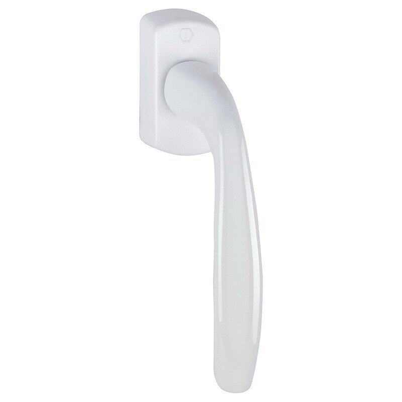 Levier pour OF/OB ligne New York Secustik avec carré de 7 mm à saillie variable de 20 à 30 mm blanc 9016 - HOPPE - 583353