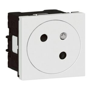 Prise de courant fort 2P+T Surface Mosaic Link 2 modules blanc - Legrand - 120696