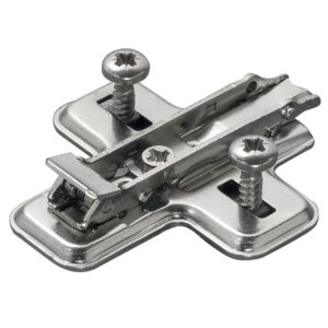 Embase cruciforme à clipser avec chevilles à expansion distance 3 mm pour charnières séries 100, 200, 700, B et F - SALICE - 487866
