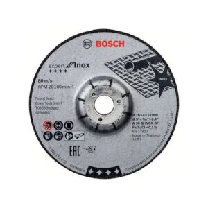 Disques à ébarber Expert for Inox 76 mm boîte de 2 disques - BOSCH - 105793