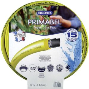 Tuyau d'arrosage Primabel, diamètre intérieur 19 mm, diamètre extérieur 24 mm, rouleau de 50 m - TRICOFLEX - 664265