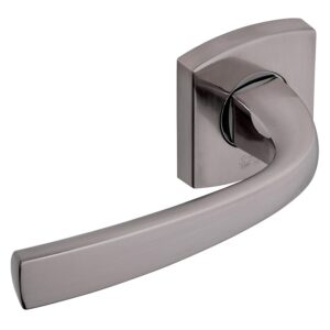 Béquille double sur rosace ligne Muze chromé platine - VACHETTE ASSA ABLOY - 195770