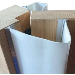 Kit Anti pince-doigts Basic - longueur 1850 mm - ouverture 120° - finition blanc RAL 9010 - ELLEN - 162465