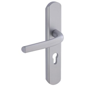 Béquille double de sécurité Sécumax One aluminium anodisé argent entraxe 195 mm - VACHETTE ASSA ABLOY - 500354