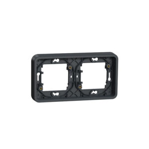 Cadre 2 postes encastré gris anthracite Mureva Styl composable - Schneider - 101201
