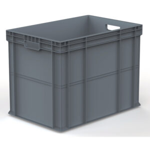 Bac de manutention polypropylène gerbable norme Europe - 70L - charge maxi 50Kg fond renforcé 400x600x400 - VISO - 406408