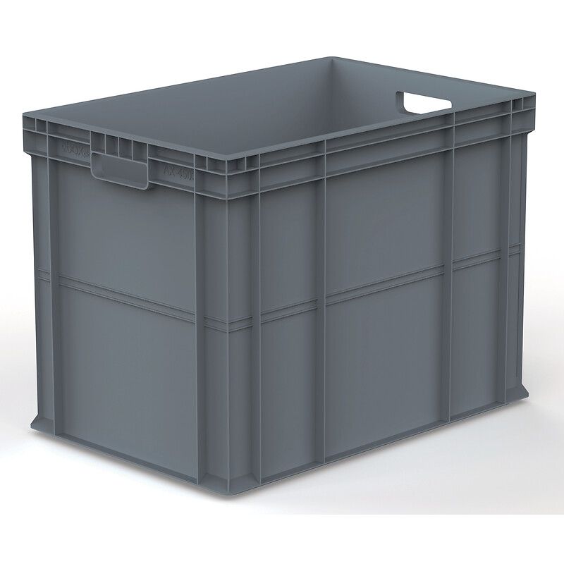Bac de manutention polypropylène gerbable norme Europe - 70L - charge maxi 50Kg fond renforcé 400x600x400 - VISO - 406408
