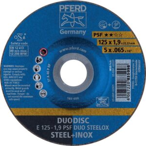 Disque à tronconner déporté universel acier et inox 125x1,9 mm boîte de 10 - 835098 - PFERD - PFERD - 248831