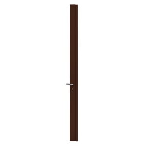 Serrure de sûreté en applique bandeau 5 points à cylindre européen réversible coloris marron 8014 - DEVISMES - 568674