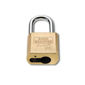 Cadenas pour demi-cylindre européen PC Niro - résistance marine - anse inox hauteur 40 mm - BURG WACHTER - 162885