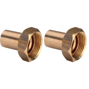 Paire de raccords 2 pièces bronze M22 écrou 6x20 gaz 654078 - VIEGA - 719825