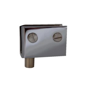 Pinces pivot pour portes en verre - laiton chromé 27 x 40 mm - la paire - MOD - 663803