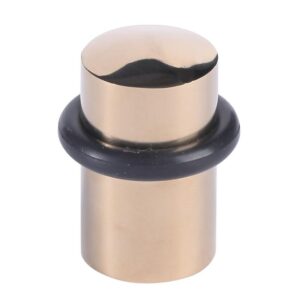 Butoir acier inoxydable laitonné à bourrelet caoutchouc Ø 32 x 44 mm - - 590072