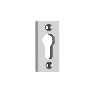 Rosace de cylindre européen renforcée type EDI épaisseur 10 mm en 67 x 30 mm entraxe fixation 50 mm alu anodisé naturel - EDI - 331865