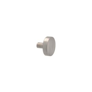 Bouton de meuble rond en laiton B500, Ø 30, finition nickelé satiné - DCG - 609918