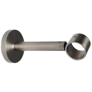 Support mural pour tube diamètre 28 mm finition nickel mat ligne tendance extensible 10 à 15 cm - Boulet - 570424