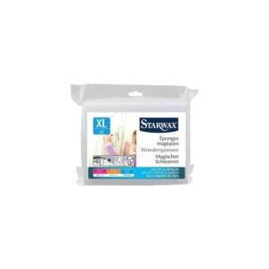 Éponges magiques pour gommage des traces en un clin d'œil utilisation humides 12,5x8,8x2,5cm sachet de 2 éponges - STARWAX - 281710