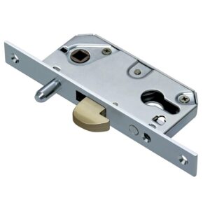 Serrure à larder à cylindre européen et crochet 223 pour porte à coulisse - axe à 30 mm - COMUNELLO - 222258