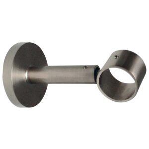 Support mural pour tube diamètre 28 mm finition nickel mat ligne tendance extensible 7,5 à 10 cm - Boulet - 570417
