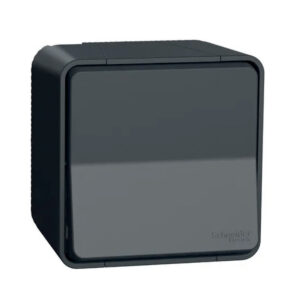Bouton poussoir gris anthracite saillie Mureva Styl IP55 IK08 - Schneider - 582226