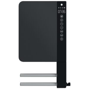 Sèche-serviettes électrique soufflant Télia anthracite 2 barres 1800 W pour cuisine et salle de bain - ATLANTIC - 655138