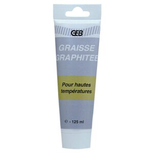 Graisse graphitée haute température utilisable de -20° à 160° pour vannes de vapeur et fluides thermiques pot de 350g - GEB - 218101