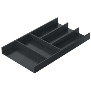 Range-couverts OrgaTray 270 en bois - anthracite - L270 x H43 x P473 mm - Pour tiroir AvantechYou - HETTICH - 171194