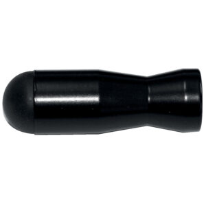 Butoir de plinthe aluminium anodisé type K diamètre 26 x long 80 mm époxy noir mat - CIVIC - 270713