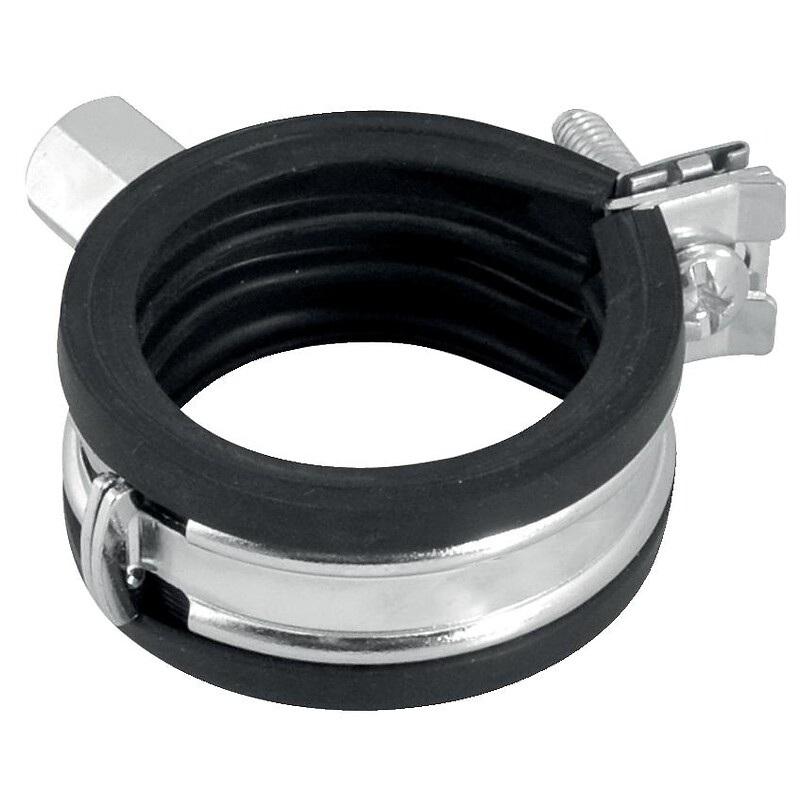 Collier isophonique 1 vis imperdable, taraudage M8, plage de serrage 32-35 mm - Walraven - 794058