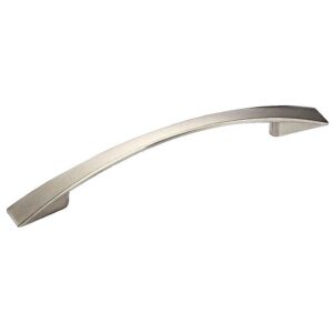Poignée courbe étrier entraxe 128 mm zamak finition nickelé mat - - 572279