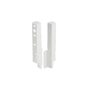Kit de raccords de paroi arrière droit / gauche hauteur 186 mm coloris blanc pour paroi arrière bois ou alu - HETTICH - 425650
